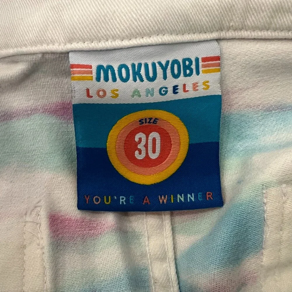 Mokuyobi‎ Multicolor High Rise Cropped Colorful Modern Size 30 Jeans